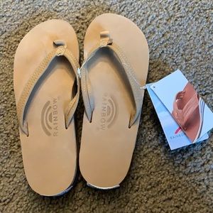 NWT Rainbow flip flops